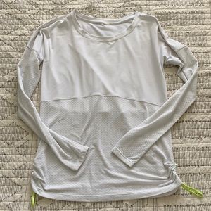 Fabletics White Long Sleeve Top